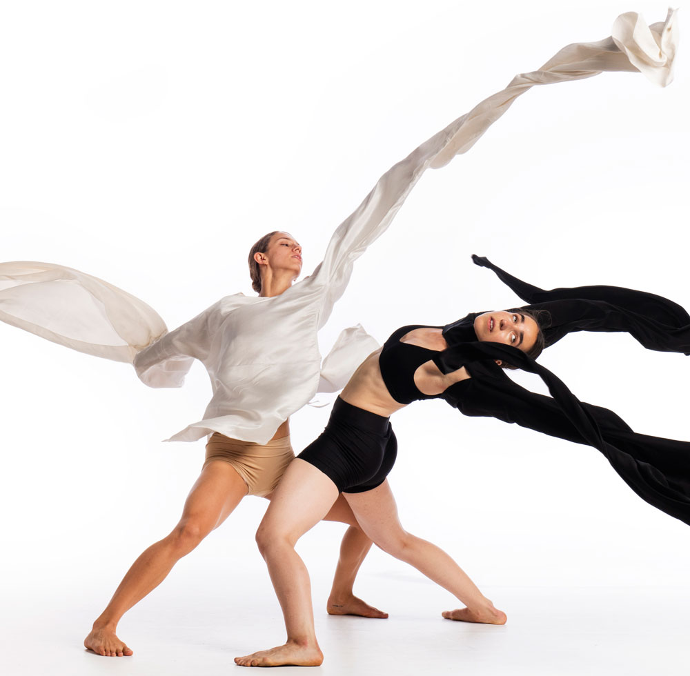 Dance artists from Wen Wei Dance pose